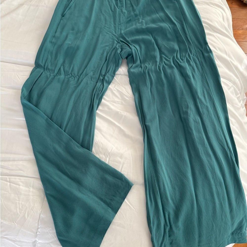 Old Navy Teal Wide-Leg Trousers